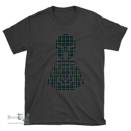Scottish Baillie Modern Clan Tartan T-Shirt 2D - Kilt Warrior Style Scottish Plaid Tartan Plaid