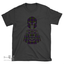 Scottish Cameron of Erracht Modern Clan Tartan T-Shirt 2D - Kilt Warrior Style Scottish Plaid Tartan Plaid