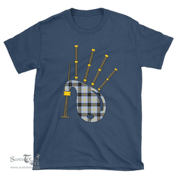 Scottish Bell of the Borders Clan Tartan T-Shirt 2D - Bagpipes Style Scottish Plaid Tartan Plaid