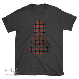 Scottish Stewart Black Clan Tartan T-Shirt 2D - Kilt Warrior Style Scottish Plaid Tartan Plaid
