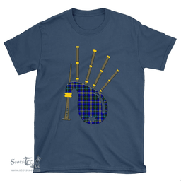 Scottish Weir Modern Clan Tartan T-Shirt 2D - Bagpipes Style Scottish Plaid Tartan Plaid