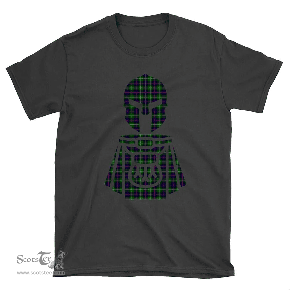Scottish Sutherland Modern Clan Tartan T-Shirt 2D - Kilt Warrior Style Scottish Plaid Tartan Plaid