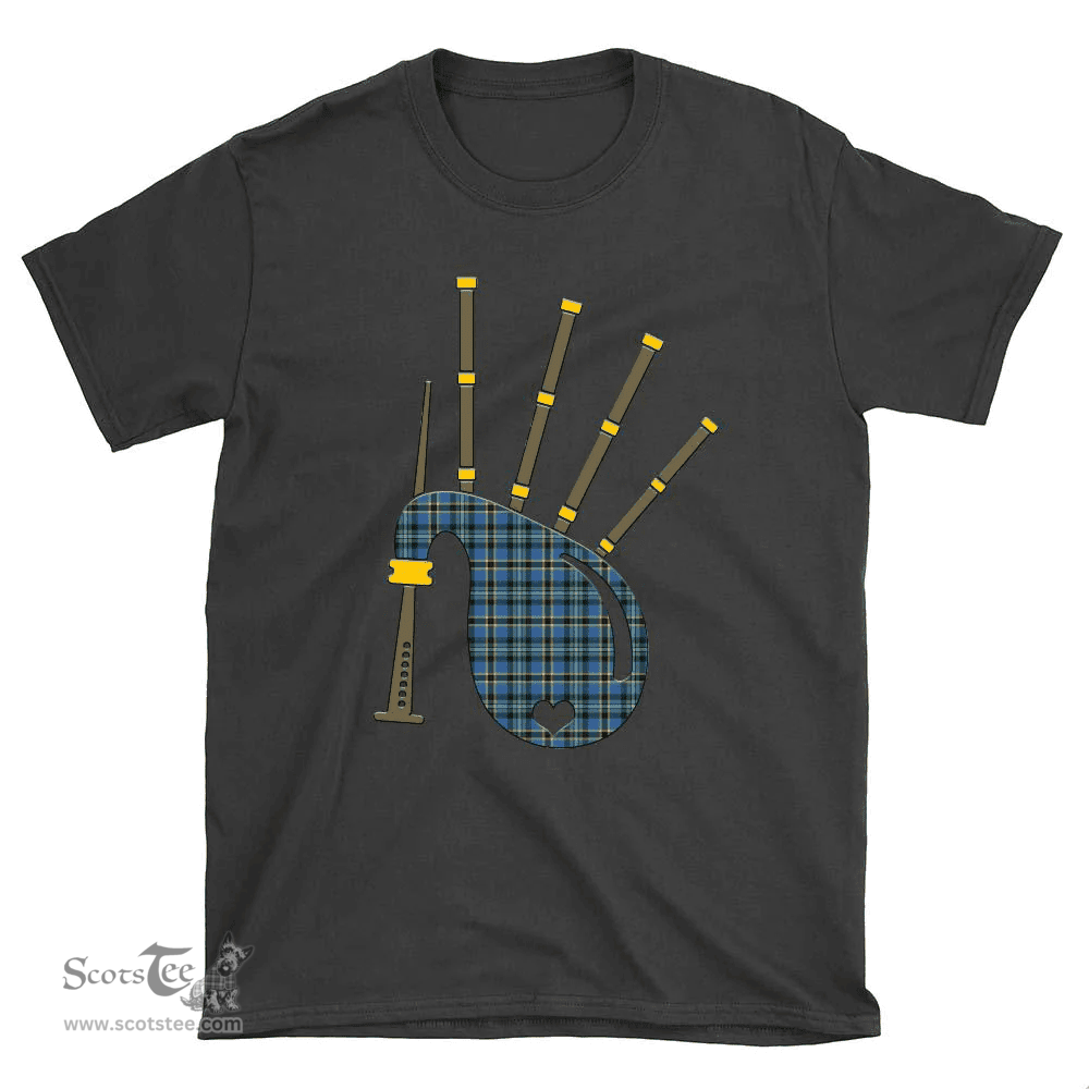 Scottish Weir Ancient Clan Tartan T-Shirt 2D - Bagpipes Style Scottish Plaid Tartan Plaid