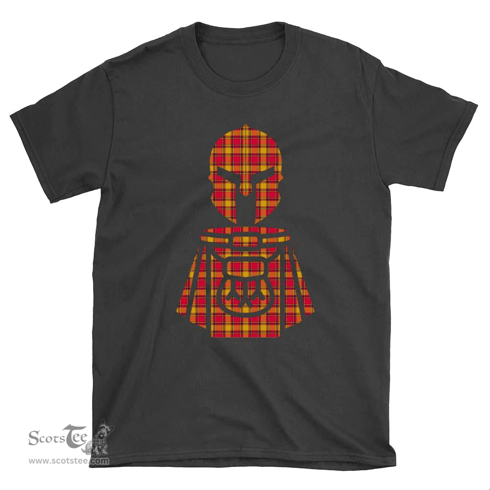 Scottish Scrymgeour Clan Tartan T-Shirt 2D - Kilt Warrior Style Scottish Plaid Tartan Plaid