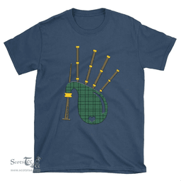 Scottish Ross Hunting Ancient Clan Tartan T-Shirt 2D - Bagpipes Style Scottish Plaid Tartan Plaid