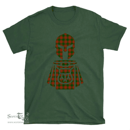 Scottish Menzies Green Modern Clan Tartan T-Shirt 2D - Kilt Warrior Style Scottish Plaid Tartan Plaid
