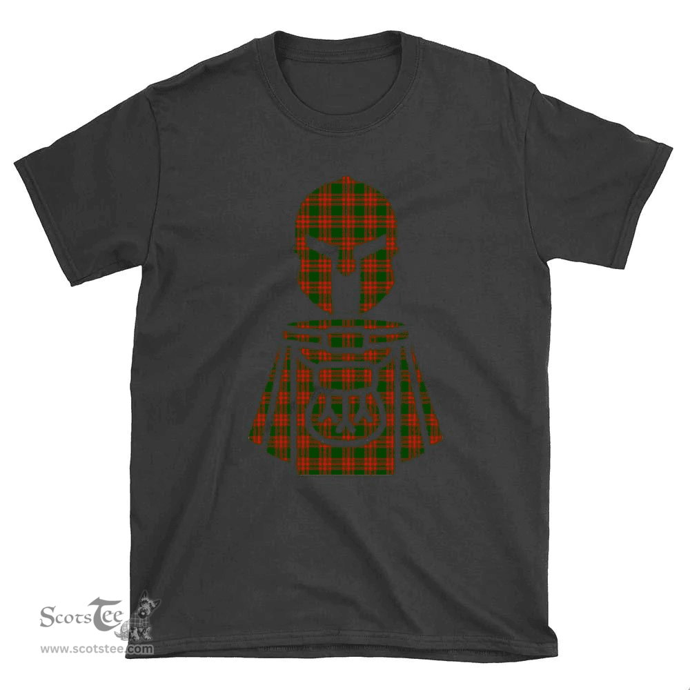 Scottish Menzies Green Modern Clan Tartan T-Shirt 2D - Kilt Warrior Style Scottish Plaid Tartan Plaid