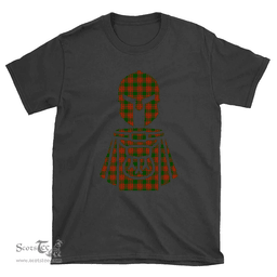 Scottish Menzies Green Modern Clan Tartan T-Shirt 2D - Kilt Warrior Style Scottish Plaid Tartan Plaid