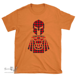 Scottish Ruthven Modern Clan Tartan T-Shirt 2D - Kilt Warrior Style Scottish Plaid Tartan Plaid