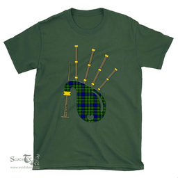 Scottish Rollo Modern Clan Tartan T-Shirt 2D - Bagpipes Style Scottish Plaid Tartan Plaid