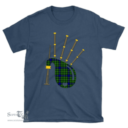 Scottish Rollo Modern Clan Tartan T-Shirt 2D - Bagpipes Style Scottish Plaid Tartan Plaid