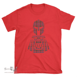 Scottish MacRae Ancient Clan Tartan T-Shirt 2D - Kilt Warrior Style Scottish Plaid Tartan Plaid