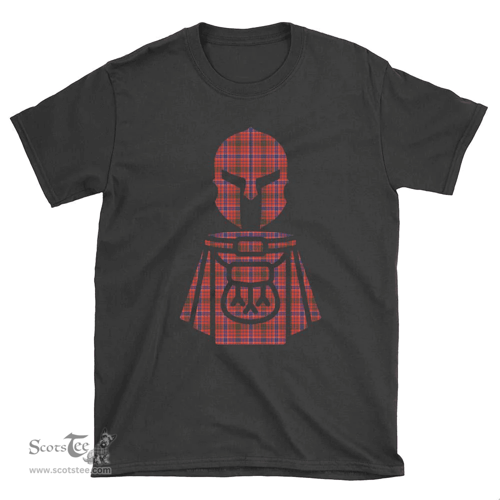 Scottish MacRae Ancient Clan Tartan T-Shirt 2D - Kilt Warrior Style Scottish Plaid Tartan Plaid