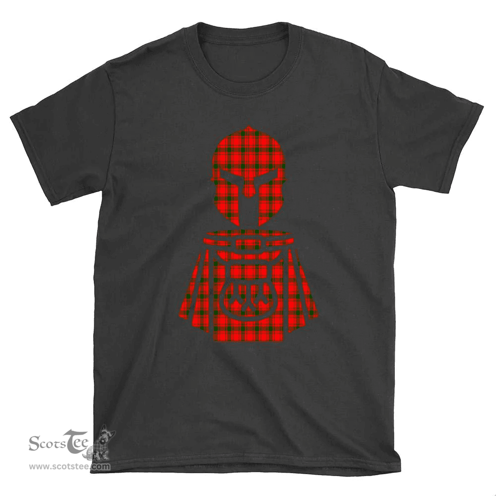 Scottish MacQuarrie Modern Clan Tartan T-Shirt 2D - Kilt Warrior Style Scottish Plaid Tartan Plaid