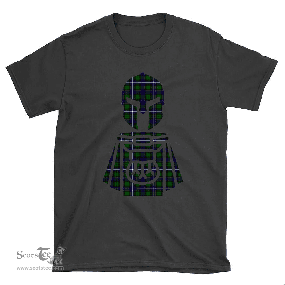 Scottish Russell Modern Clan Tartan T-Shirt 2D - Kilt Warrior Style Scottish Plaid Tartan Plaid