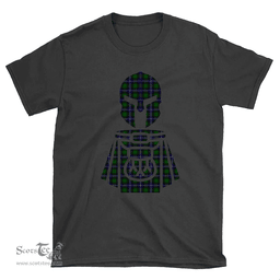 Scottish Russell Modern Clan Tartan T-Shirt 2D - Kilt Warrior Style Scottish Plaid Tartan Plaid