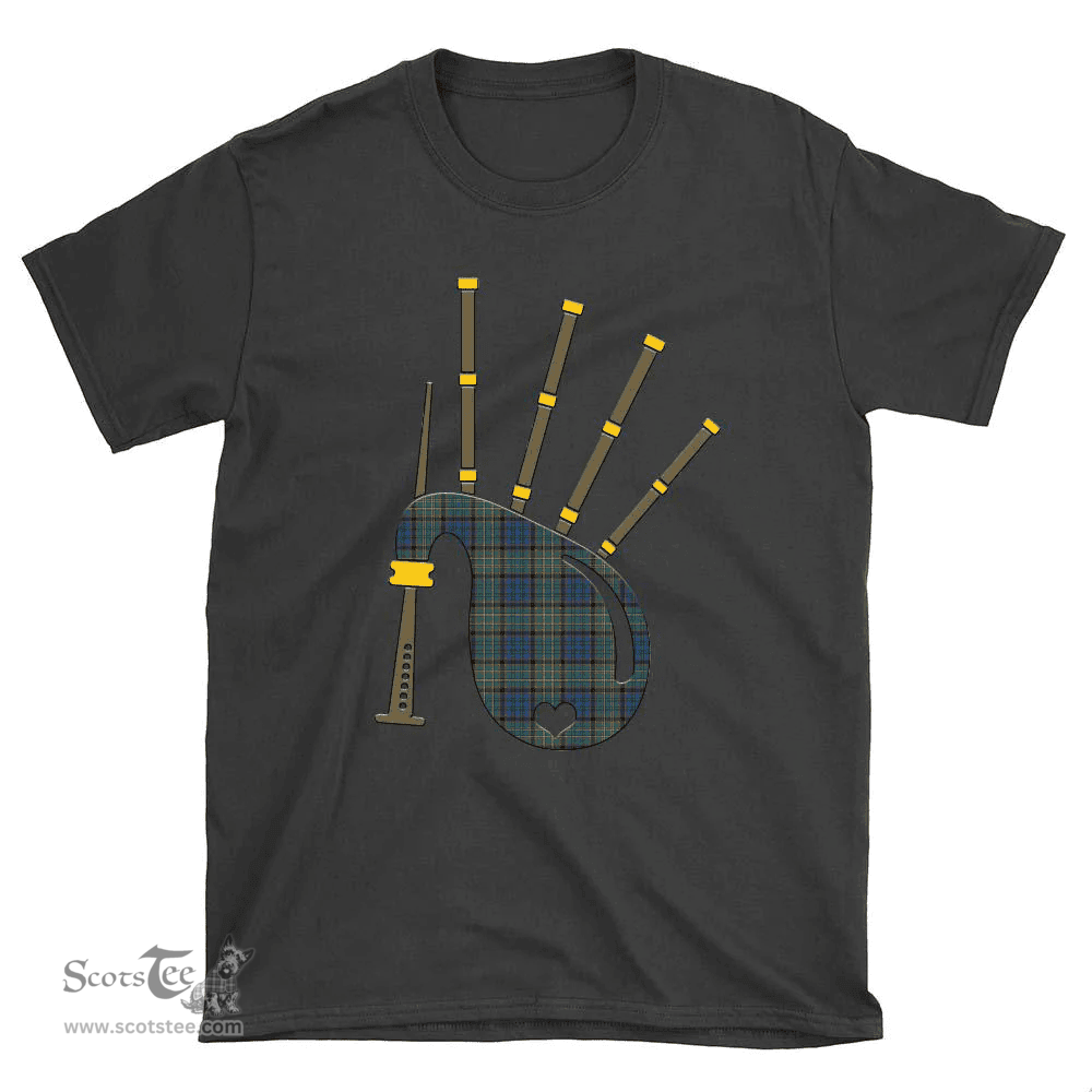 Scottish Nicolson Hunting Ancient Clan Tartan T-Shirt 2D - Bagpipes Style Scottish Plaid Tartan Plaid