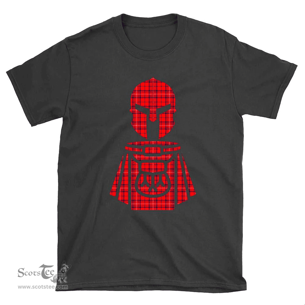Scottish Rose Modern Clan Tartan T-Shirt 2D - Kilt Warrior Style Scottish Plaid Tartan Plaid