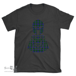 Scottish Robertson Hunting Modern Clan Tartan T-Shirt 2D - Kilt Warrior Style Scottish Plaid Tartan Plaid