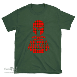 Scottish MacDonald of Sleat Clan Tartan T-Shirt 2D - Kilt Warrior Style Scottish Plaid Tartan Plaid
