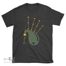 Scottish MacKintosh Hunting Ancient Clan Tartan T-Shirt 2D - Bagpipes Style Scottish Plaid Tartan Plaid