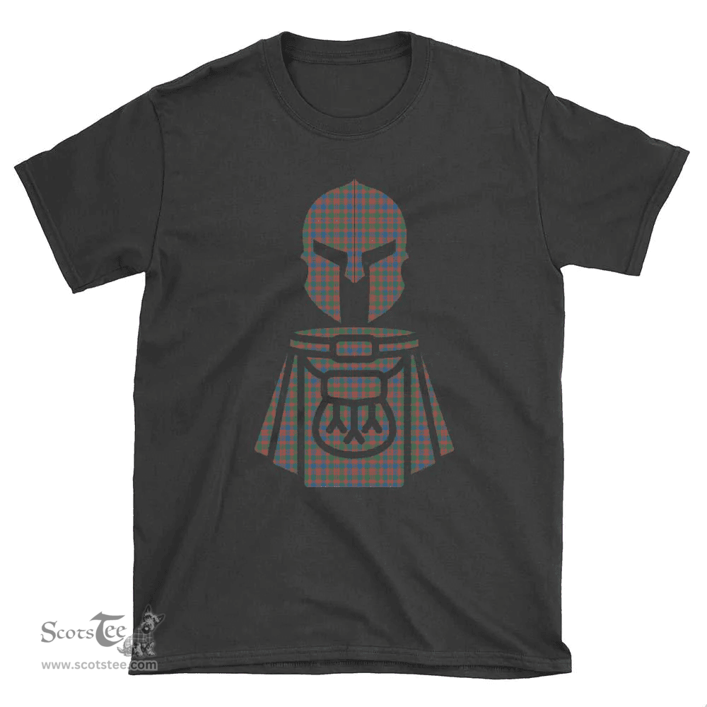 Scottish MacIntyre Ancient Clan Tartan T-Shirt 2D - Kilt Warrior Style Scottish Plaid Tartan Plaid