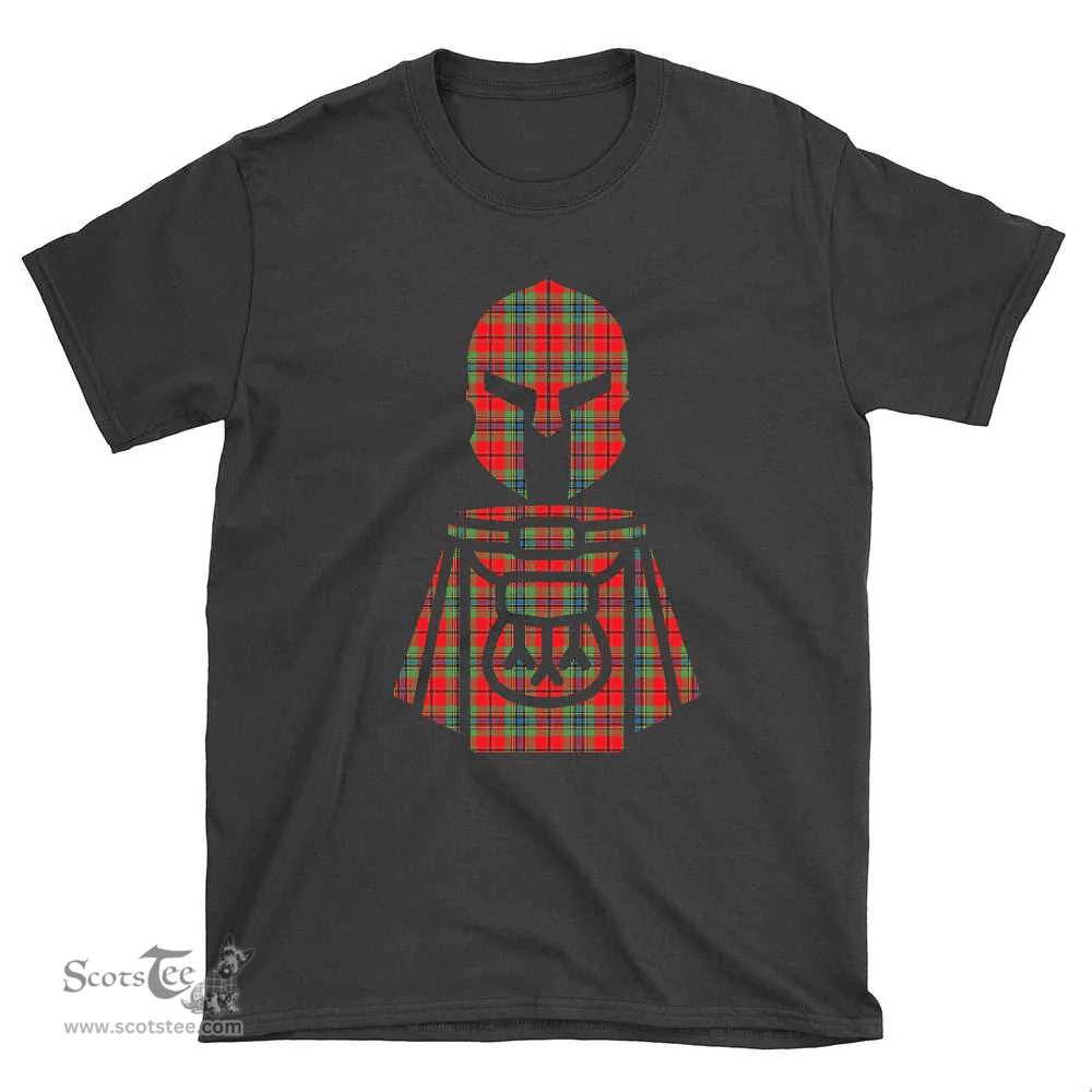 Scottish MacLean of Duart Modern Clan Tartan T-Shirt 2D - Kilt Warrior Style Scottish Plaid Tartan Plaid