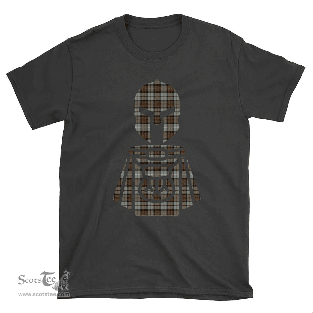 Scottish MacLeod of Harris Weathered Clan Tartan T-Shirt 2D - Kilt Warrior Style Scottish Plaid Tartan Plaid