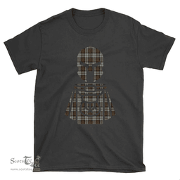 Scottish MacLeod of Harris Weathered Clan Tartan T-Shirt 2D - Kilt Warrior Style Scottish Plaid Tartan Plaid
