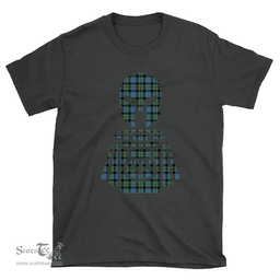 Scottish MacKay Ancient Clan Tartan T-Shirt 2D - Kilt Warrior Style Scottish Plaid Tartan Plaid