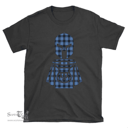 Scottish MacKay Blue Clan Tartan T-Shirt 2D - Kilt Warrior Style Scottish Plaid Tartan Plaid