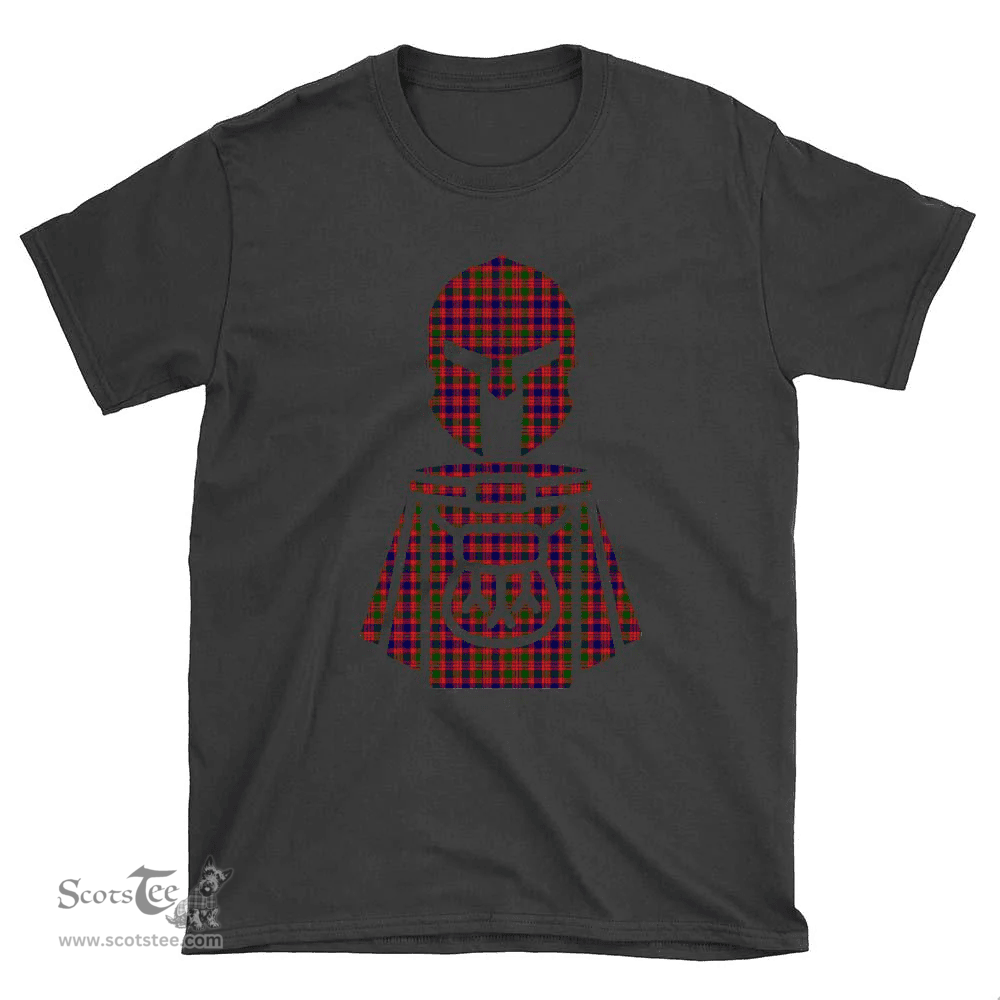 Scottish MacIntyre Modern Clan Tartan T-Shirt 2D - Kilt Warrior Style Scottish Plaid Tartan Plaid