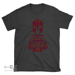 Scottish MacIntyre Modern Clan Tartan T-Shirt 2D - Kilt Warrior Style Scottish Plaid Tartan Plaid
