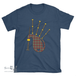 Scottish MacGregor Hunting Ancient Clan Tartan T-Shirt 2D - Bagpipes Style Scottish Plaid Tartan Plaid
