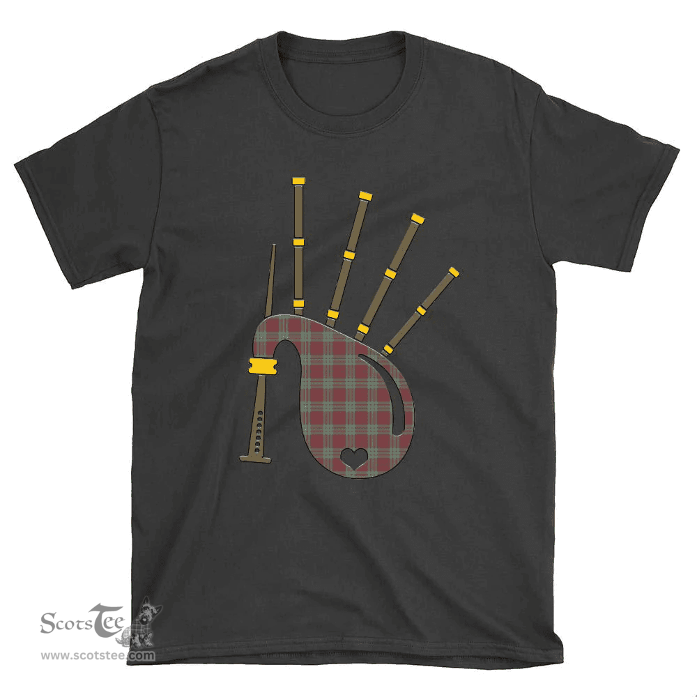 Scottish MacGregor Hunting Ancient Clan Tartan T-Shirt 2D - Bagpipes Style Scottish Plaid Tartan Plaid