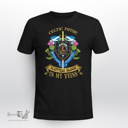 Scottish Sutherland Ii Scottish Blood In My Veins - Celtic Pride - Scotland Forever Tshirt Scottish Plaid Tartan Plaid - ScotsTee - scotstee.com