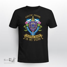 Scottish Ochterlony Scottish Blood In My Veins - Celtic Pride - Scotland Forever Tshirt Scottish Plaid Tartan Plaid - ScotsTee - scotstee.com