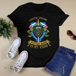 Scottish Monteith Scottish Blood In My Veins - Celtic Pride - Scotland Forever Tshirt Scottish Plaid Tartan Plaid - ScotsTee - scotstee.com