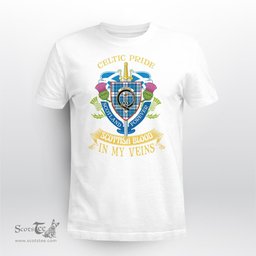 Scottish Roberton Scottish Blood In My Veins - Celtic Pride - Scotland Forever Tshirt Scottish Plaid Tartan Plaid - ScotsTee - scotstee.com
