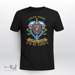 Scottish Pennycook Scottish Blood In My Veins - Celtic Pride - Scotland Forever Tshirt Scottish Plaid Tartan Plaid - ScotsTee - scotstee.com