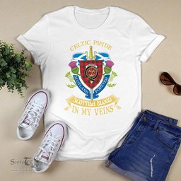 Scottish Drummond Scottish Blood In My Veins - Celtic Pride - Scotland Forever Tshirt Scottish Plaid Tartan Plaid - ScotsTee - scotstee.com