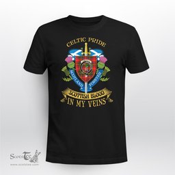 Scottish Somerville Scottish Blood In My Veins - Celtic Pride - Scotland Forever Tshirt Scottish Plaid Tartan Plaid - ScotsTee - scotstee.com