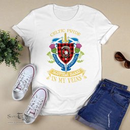 Scottish Cunningham Scottish Blood In My Veins - Celtic Pride - Scotland Forever Tshirt Scottish Plaid Tartan Plaid - ScotsTee - scotstee.com