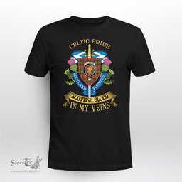 Scottish Fullerton Scottish Blood In My Veins - Celtic Pride - Scotland Forever Tshirt Scottish Plaid Tartan Plaid - ScotsTee - scotstee.com