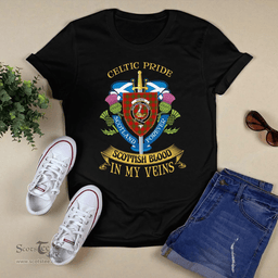 Scottish Dewar Scottish Blood In My Veins - Celtic Pride - Scotland Forever Tshirt Scottish Plaid Tartan Plaid - ScotsTee - scotstee.com