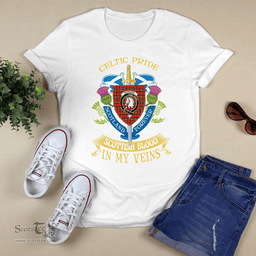 Scottish Hepburn Scottish Blood In My Veins - Celtic Pride - Scotland Forever Tshirt Scottish Plaid Tartan Plaid - ScotsTee - scotstee.com