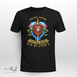 Scottish Hepburn Scottish Blood In My Veins - Celtic Pride - Scotland Forever Tshirt Scottish Plaid Tartan Plaid - ScotsTee - scotstee.com