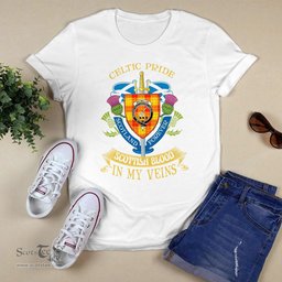 Scottish Macmillan Scottish Blood In My Veins - Celtic Pride - Scotland Forever Tshirt Scottish Plaid Tartan Plaid - ScotsTee - scotstee.com