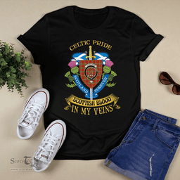 Scottish Langlands Scottish Blood In My Veins - Celtic Pride - Scotland Forever Tshirt Scottish Plaid Tartan Plaid - ScotsTee - scotstee.com