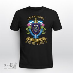 Scottish Crichton Scottish Blood In My Veins - Celtic Pride - Scotland Forever Tshirt Scottish Plaid Tartan Plaid - ScotsTee - scotstee.com
